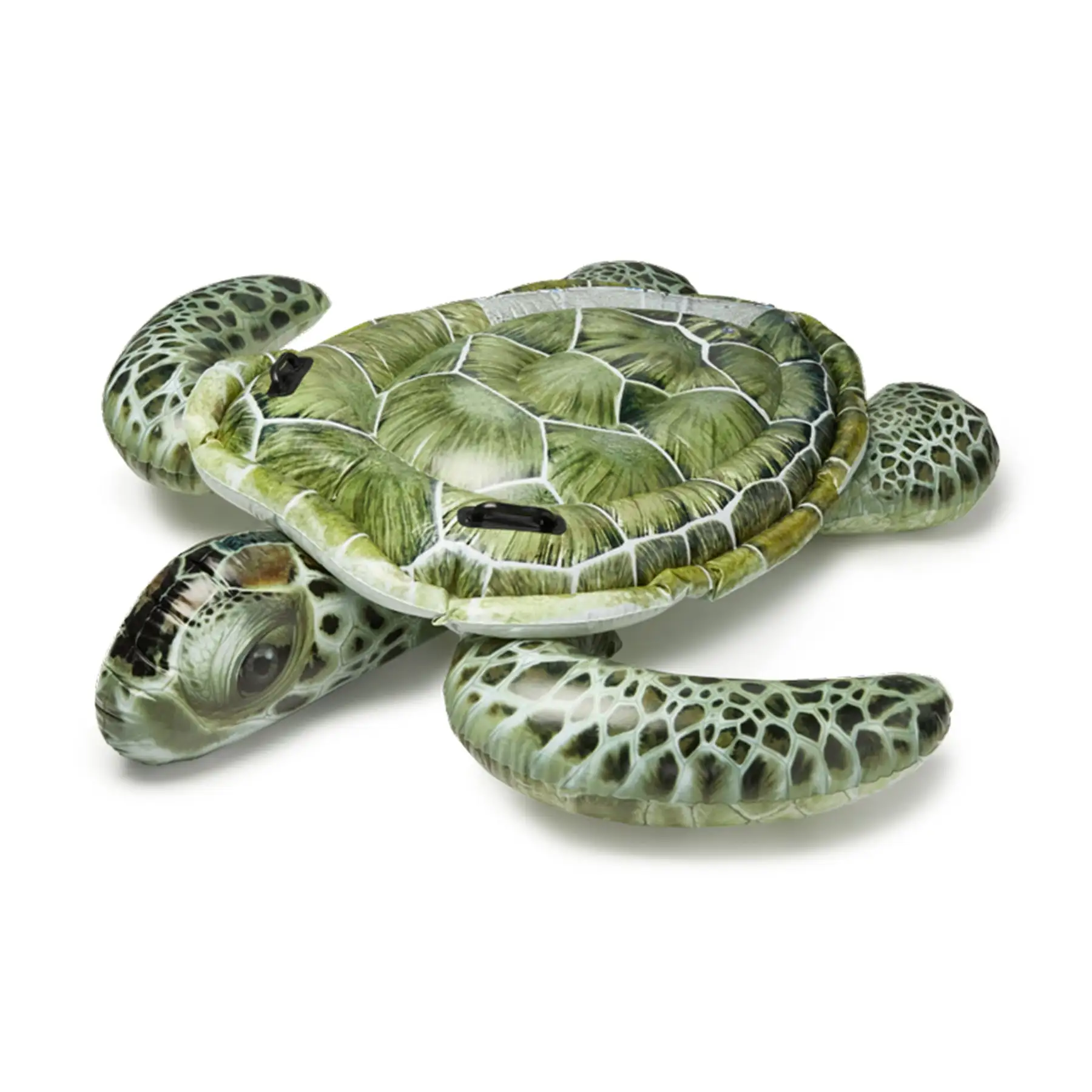 Intex Realistic Sea Turtle Inflatable Ride-On Pool Float with Handles ...
