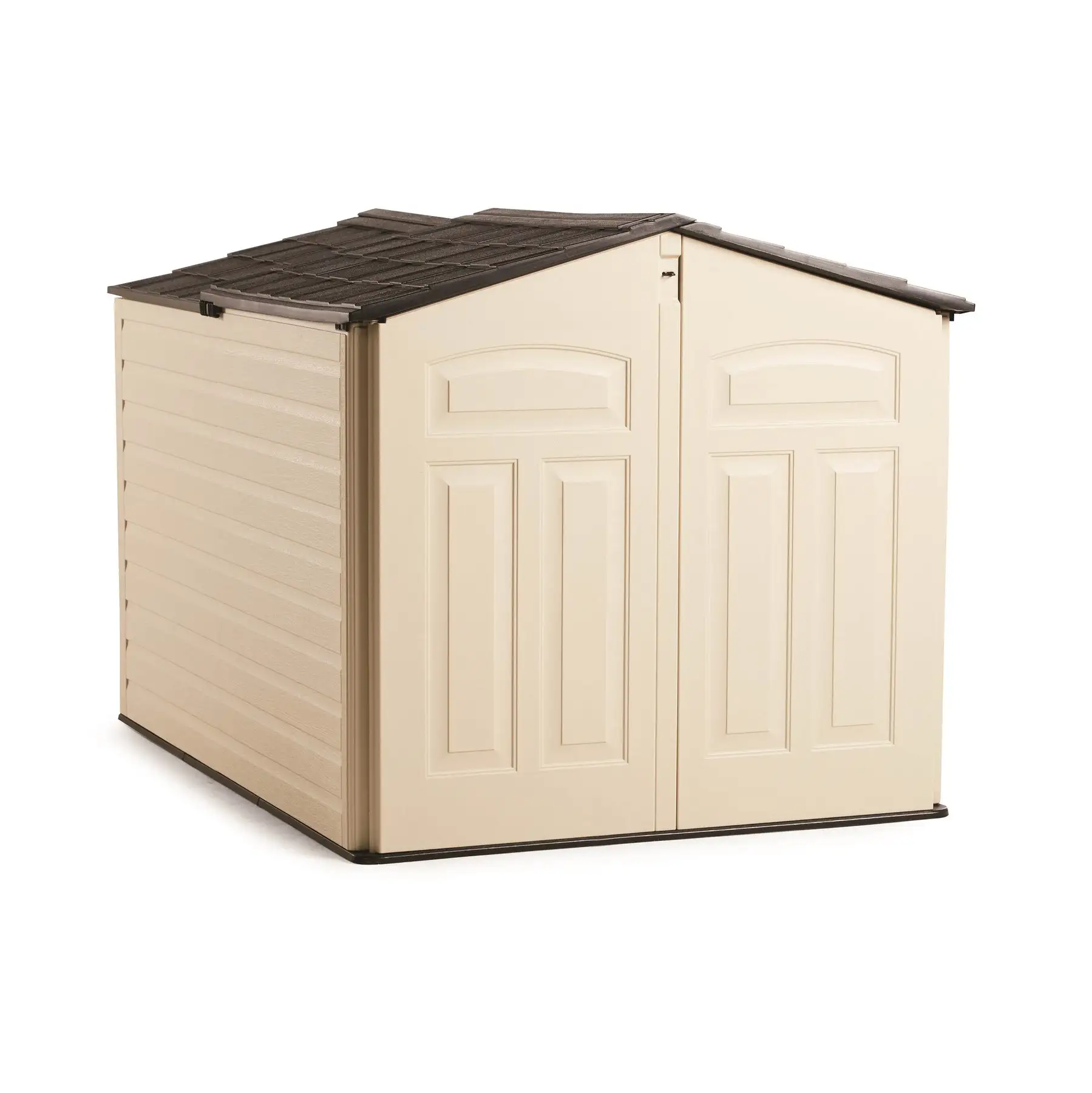 Rubbermaid 96 Cubic Feet Low-Profile Slide Lid Outdoor Storage Shed>1800005