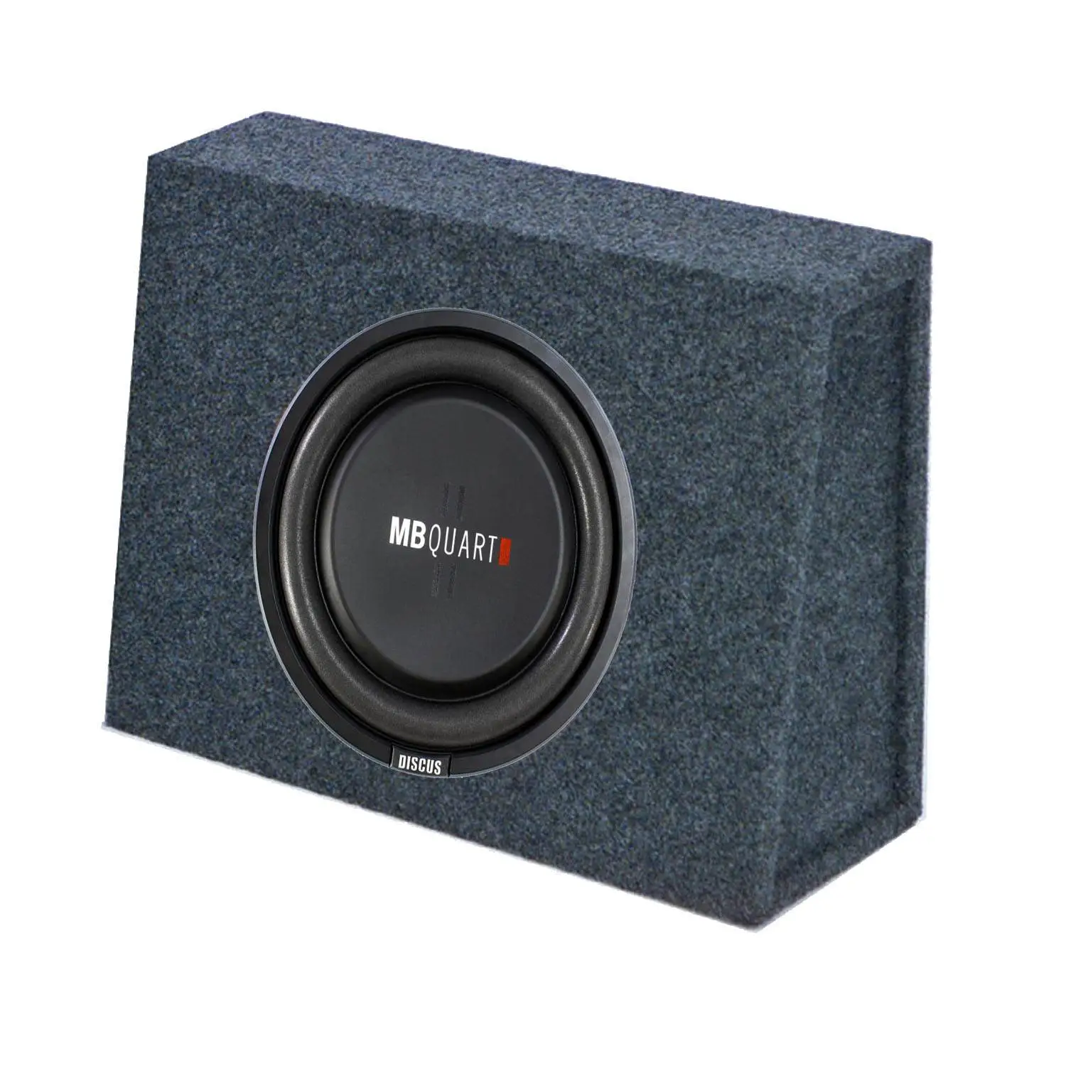 MB Quart 400 Watt 10 Inch Shallow Subwoofer and Q Power Slim Sub Box Enclosure