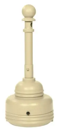 Eagle 1206BEIGE "Safesmoker" Cigarette Receptacle - 5Qt.