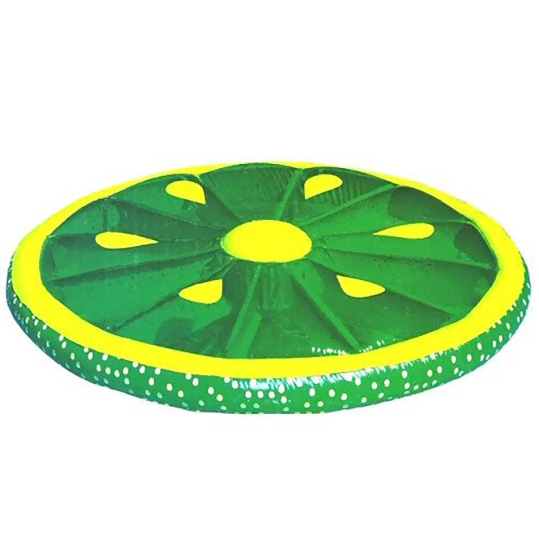 Swimline 9054G Inflatable 60" Lime Slice Pool or Lake Floating Water Raft, Green