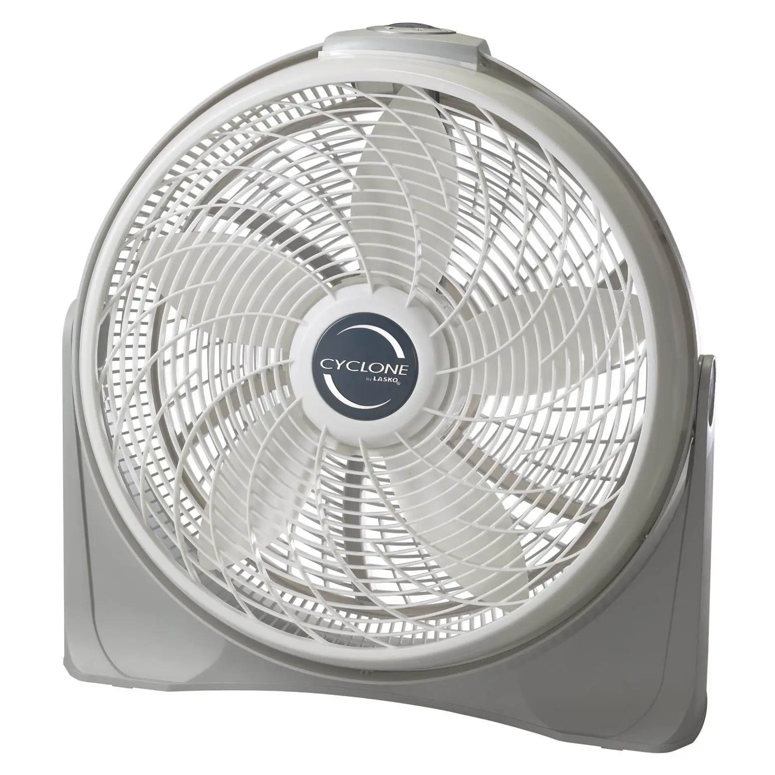 Lasko 20 Inch Cyclone Portable Full-Tilt Floor or Wall Mount Pivoting Fan, White