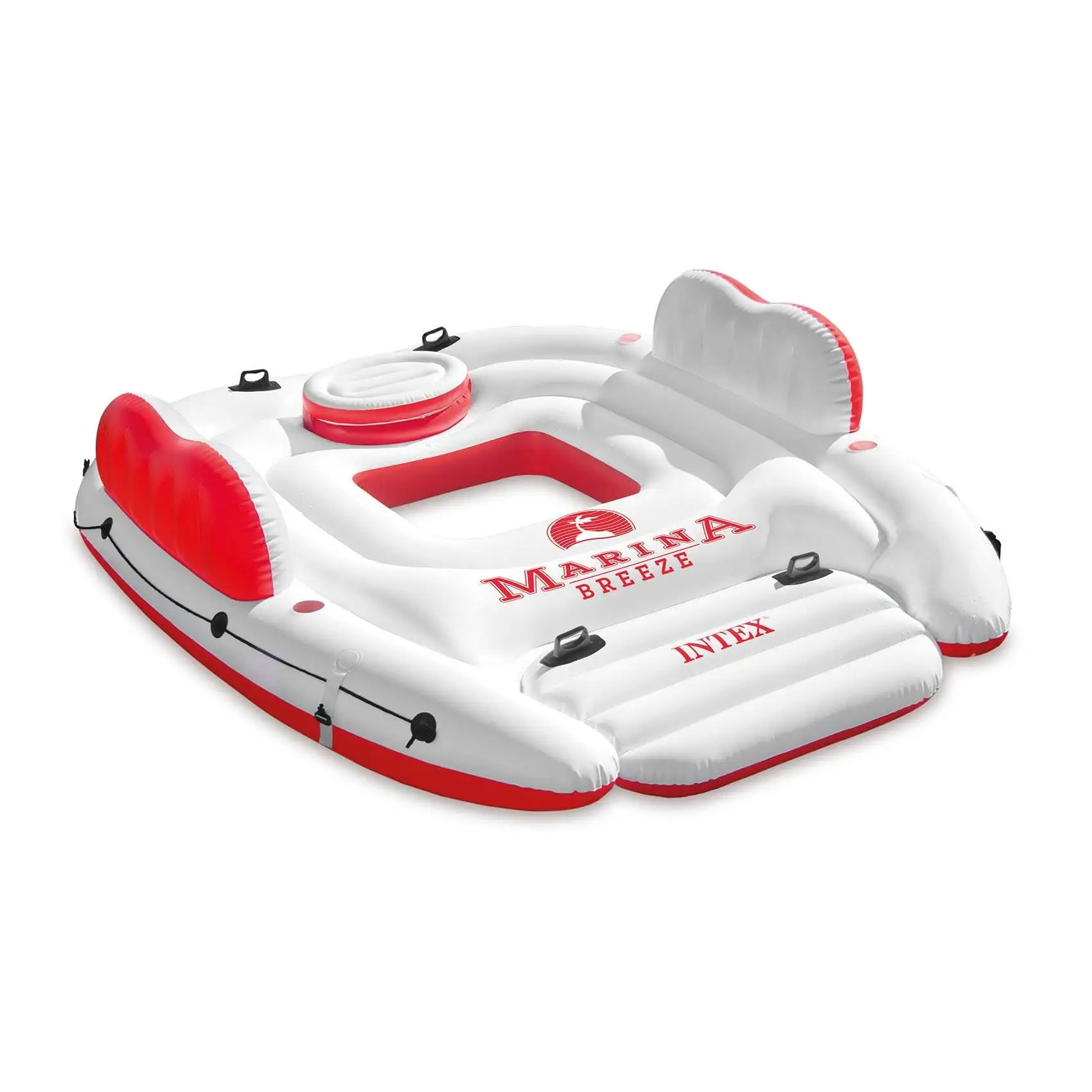 Intex Inflatable Marina Breeze Island Lake Raft with Built-In Cooler>56296CA