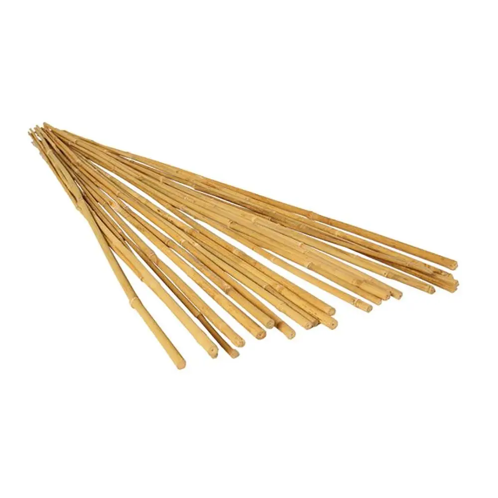 Hydrofarm HGBB4 4-Foot High Strength Natural Finish Bamboo Stakes, 25 Pack