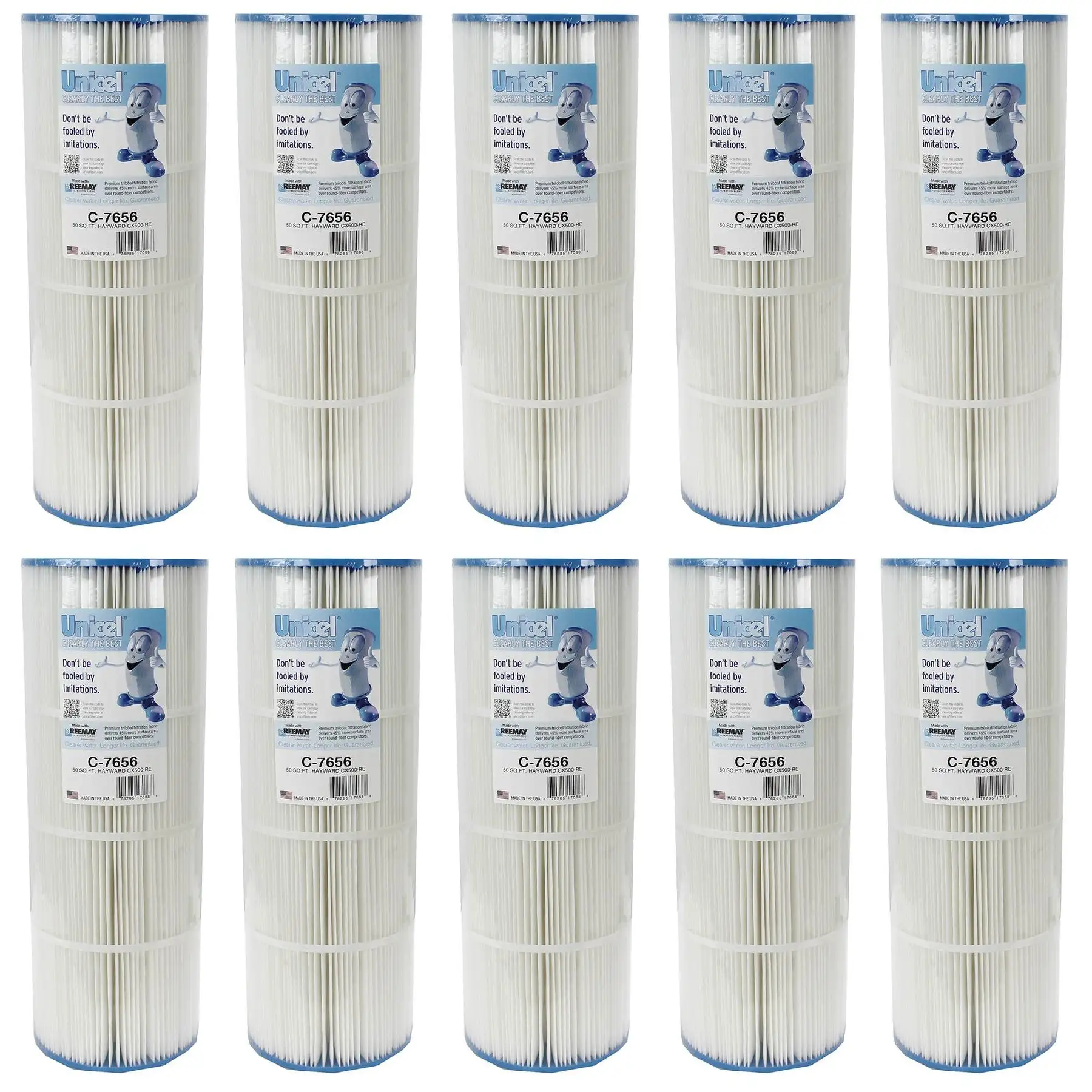 Unicel CX500RE Star Clear Replacement Swimming Pool Filter C7656 (10 Pack)