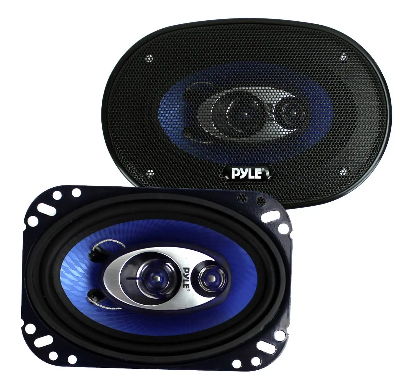 Pyle PL463BL 4x6" 240W 3 Way Car Coaxial Audio Speakers Stereo PAIR Blue