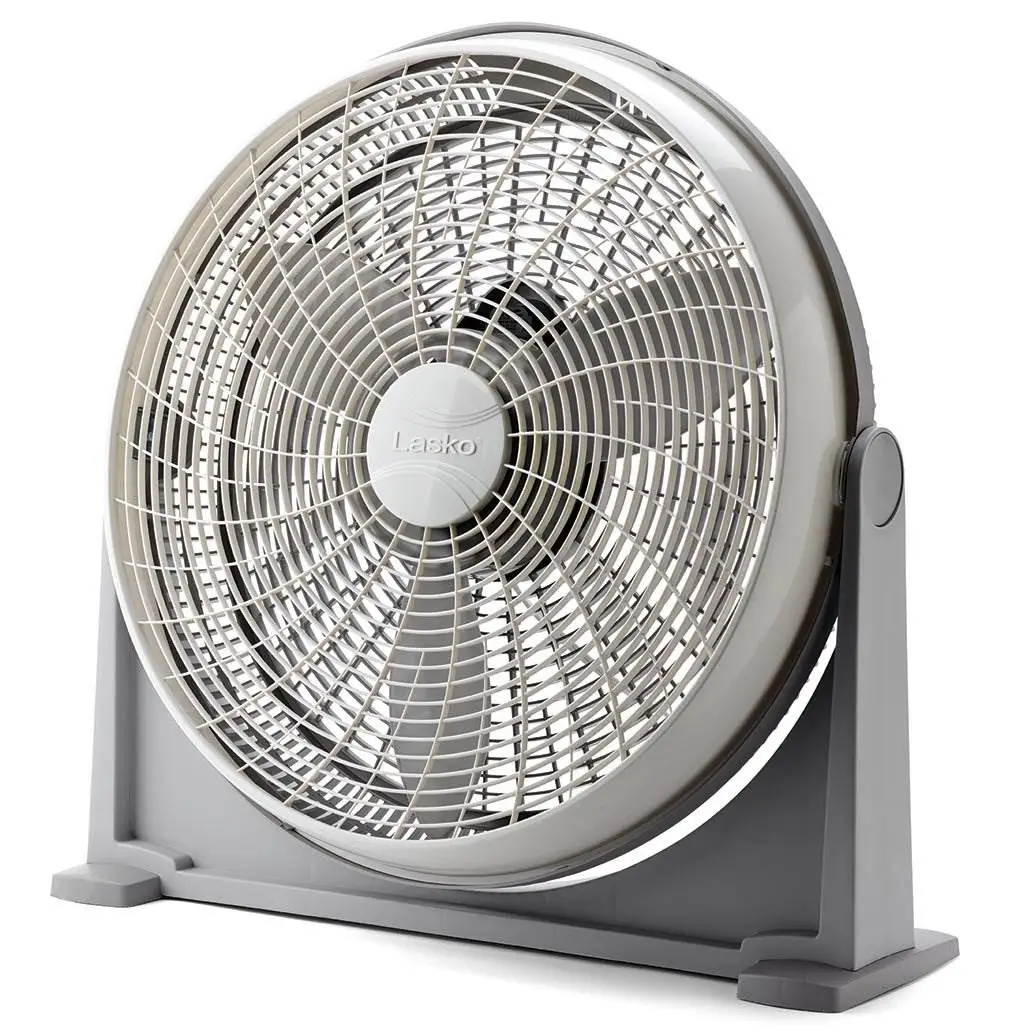 Lasko 20 Inch 3 Speed Portable Air Circulator Fan w/ Optional Wall Mount, Gray