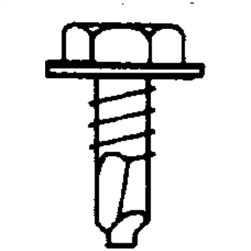 Hillman Fasteners 561056 Scrw Drl Hex 1/4X1.5B100