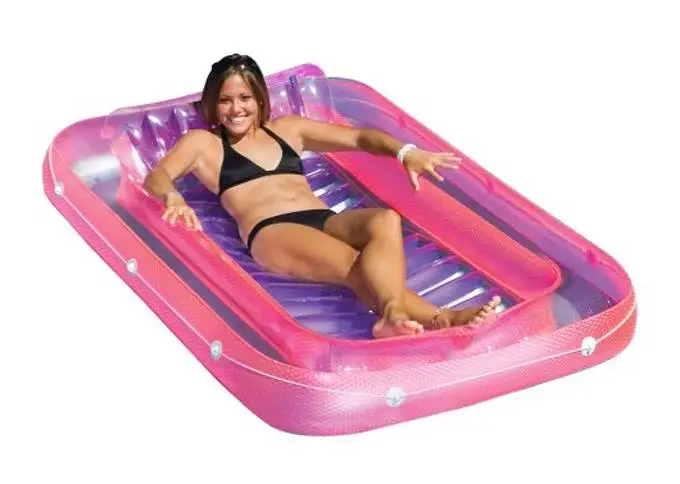 New Swimline 9052 71" Swimming Pool Inflatable Suntan Tub Float Lounge