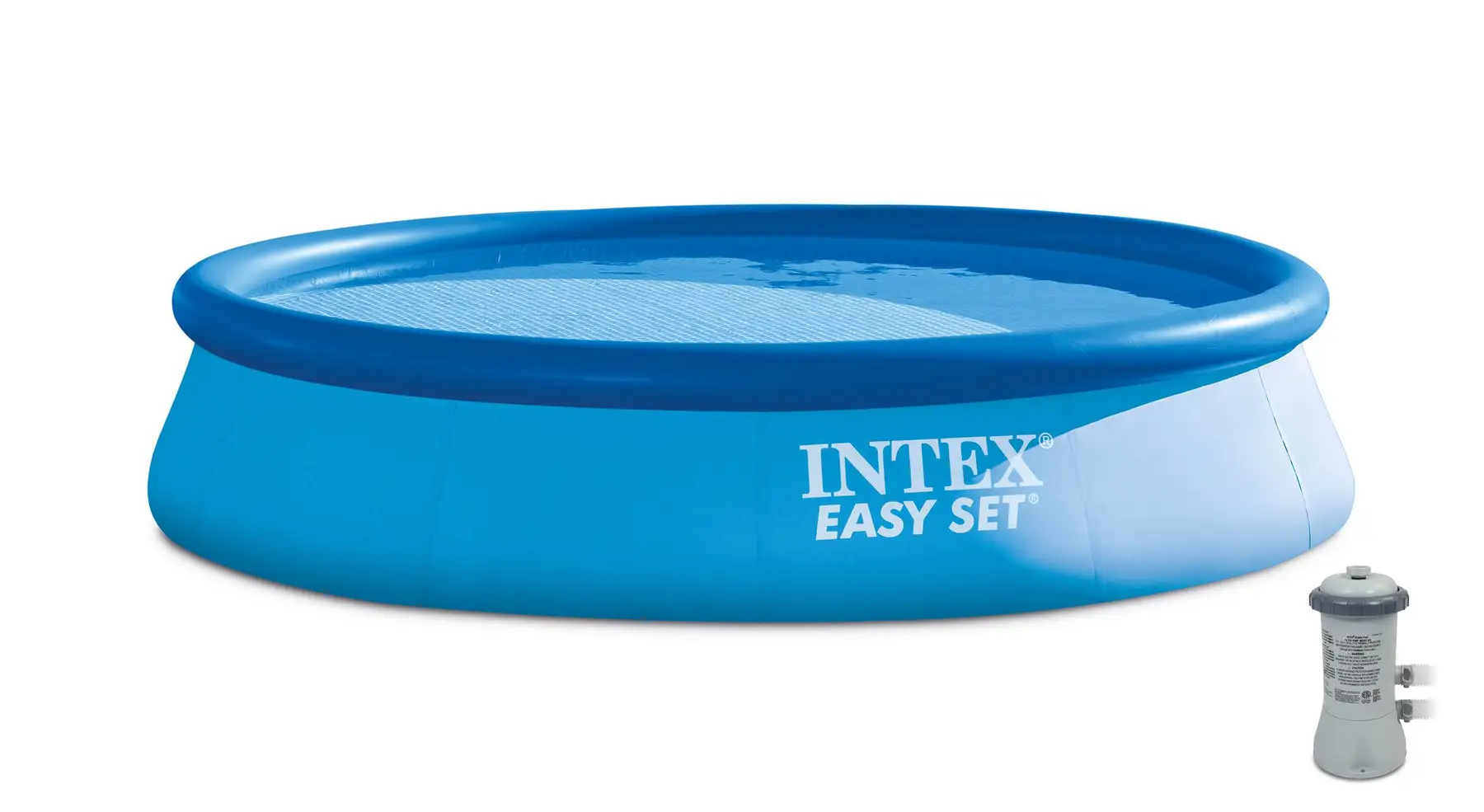 Intex 13ft x 32in Easy Set Above Ground Swimming Pool Kit & 530 GPH Filter Pump