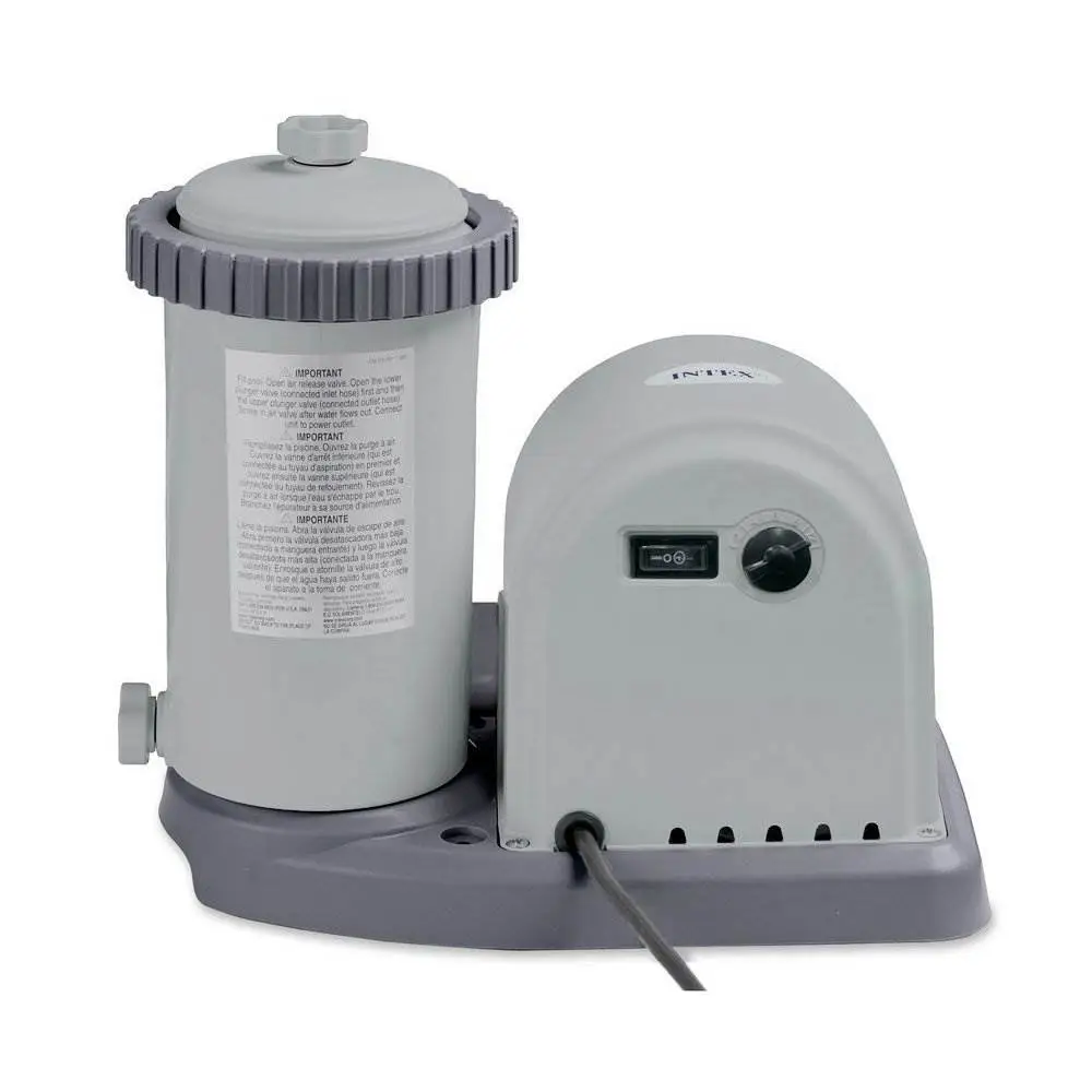 Intex 1500 GPH Easy Set Pool Filter Cartridge Pump with Timer & GFCI>28635EG