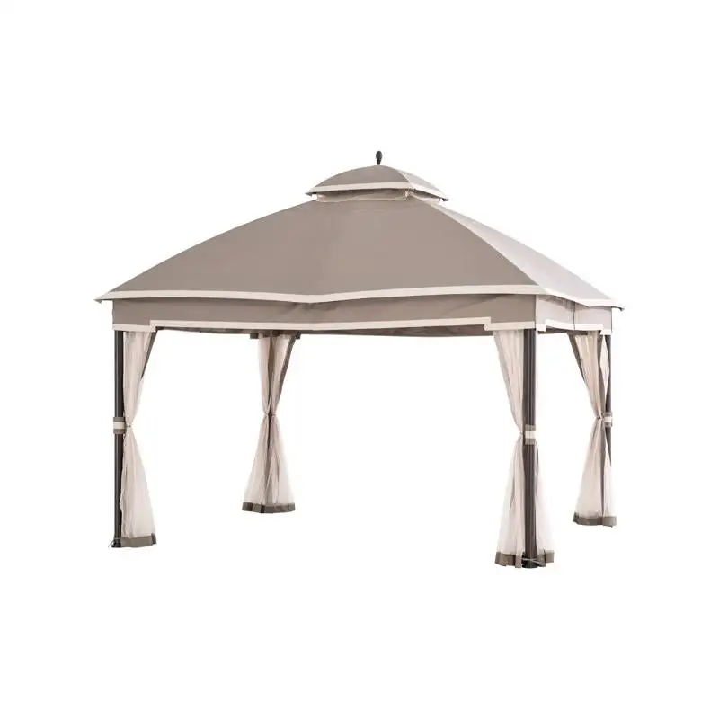 Living Accents A101004610 Gazebo with Curtain and Netting