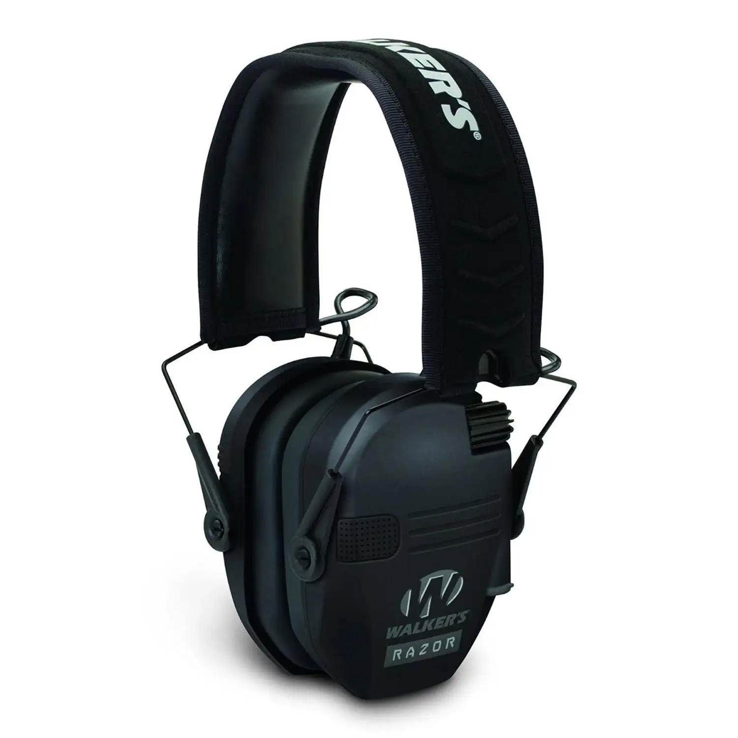 Walker's Razor Slim Shooter Black Electronic Folding Hearing Protection Earmuffs