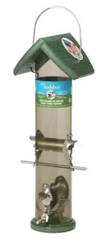 Audubon NAGGTUBE4 Going Green Recycled Mixed Seed Tube Bird Feeder