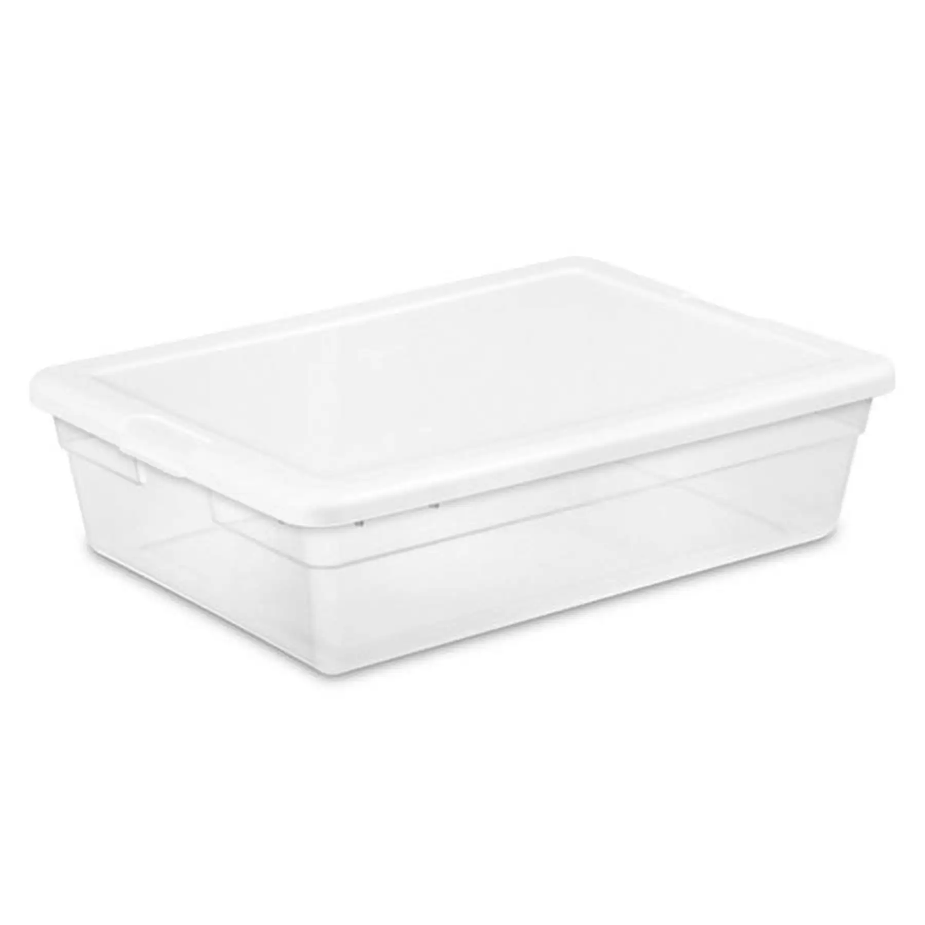 Sterilite 28 Qt Clear Closet/Under Bed Organizer Storage Box Container (30 Pack)