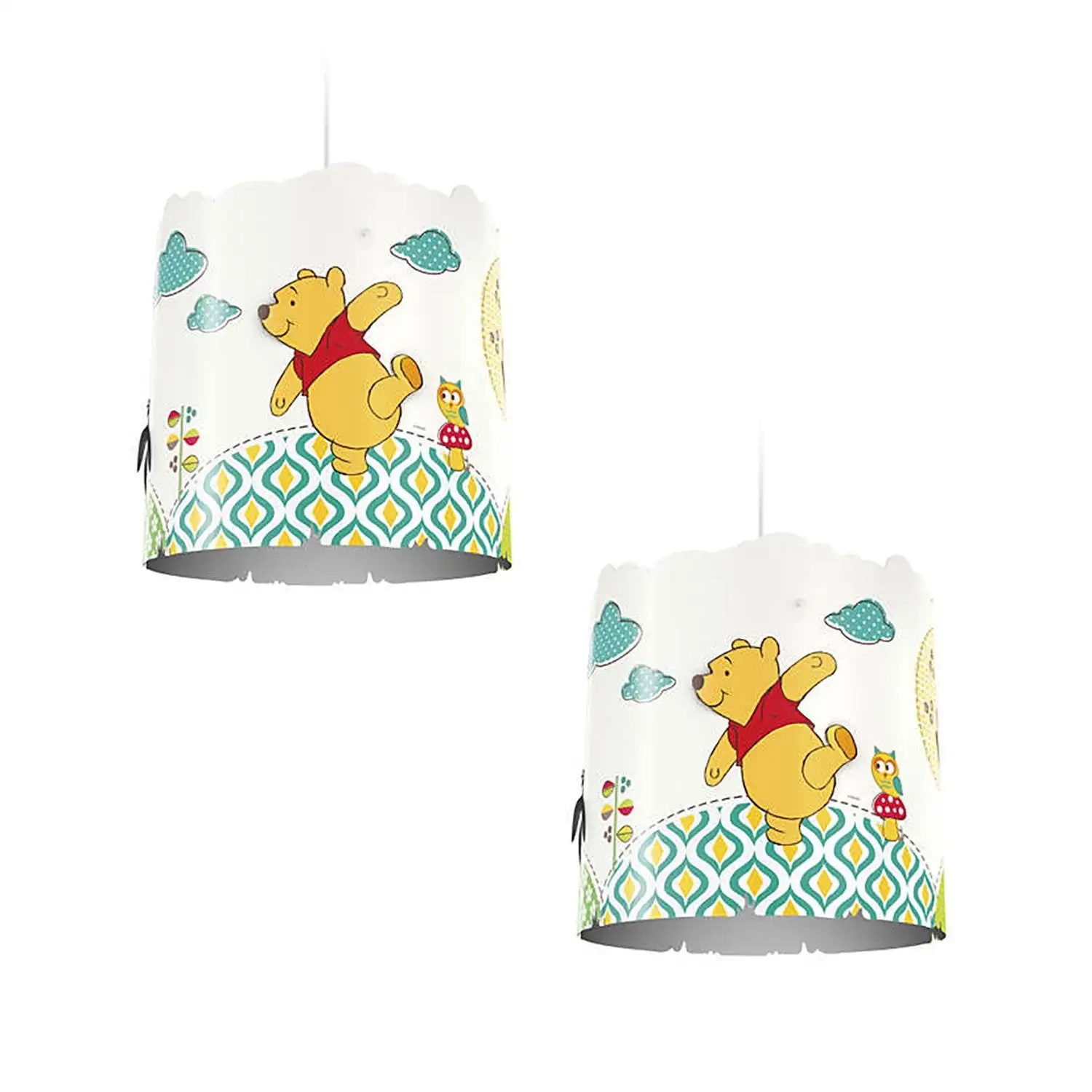 Philips Disney Winnie the Pooh Children Kid Suspension Light Lampshade 2-Pack