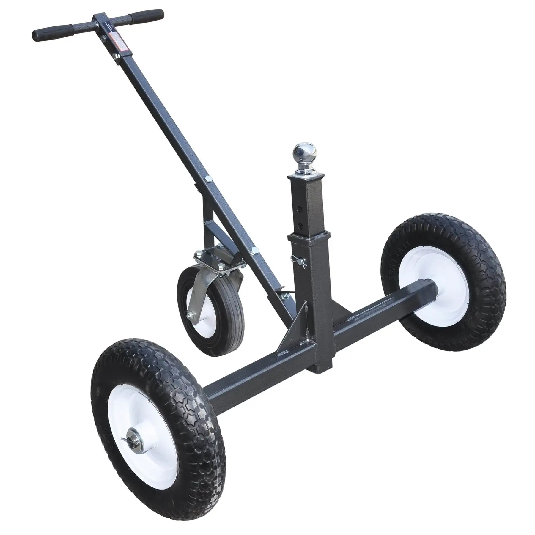 Tow Tuff TMD-1000C Adjustable Steel 1000 lb Heavy Duty Trailer Dolly w/ Caster