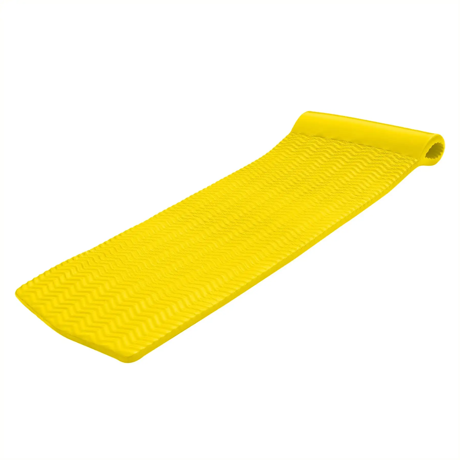 TRC Recreation Serenity 1.5" Thick Vinyl Foam Swimming Pool Float Mat, Yellow