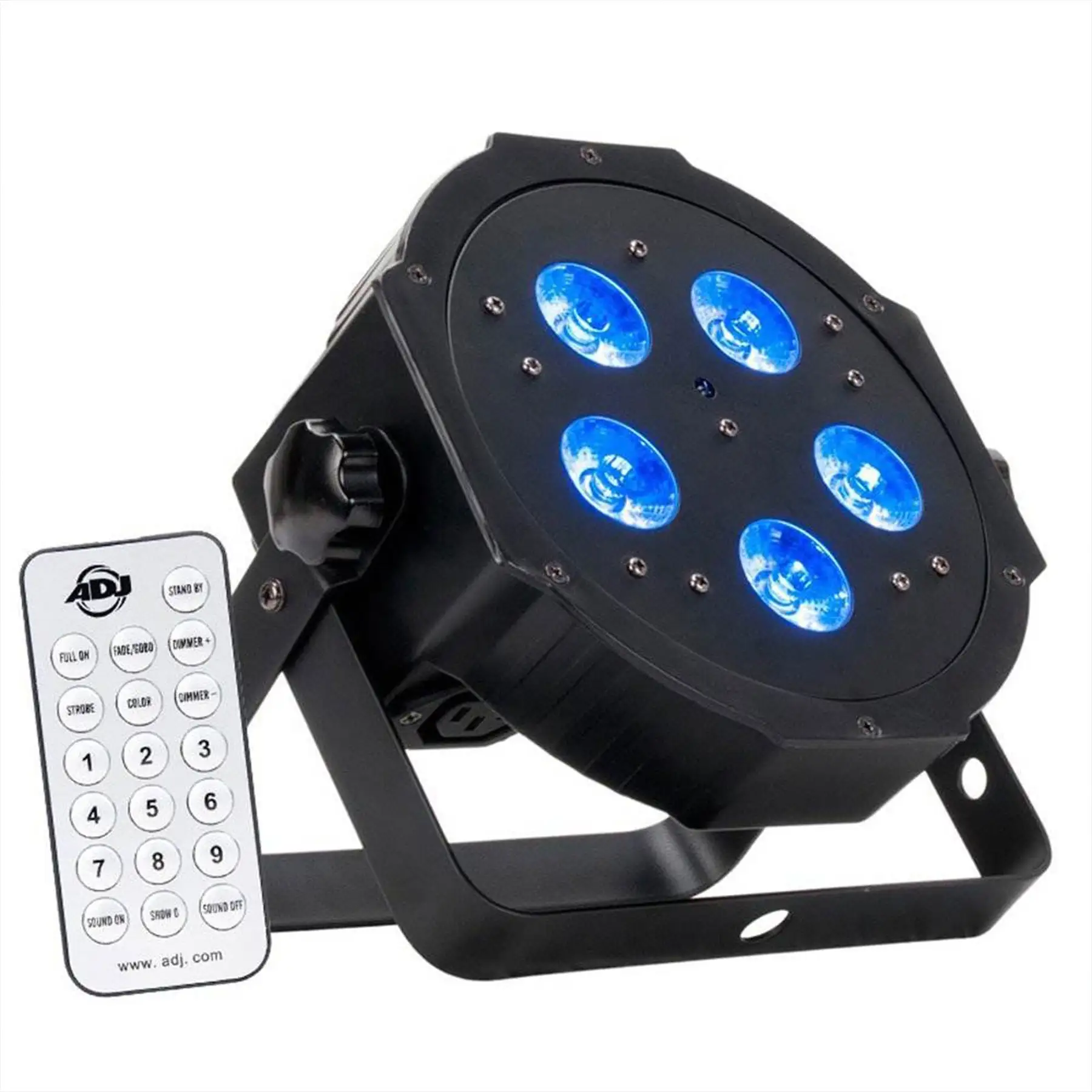 American DJ ADJ Mega Hex Par Low Profile LED RGBAW + UV Can Wash Effect Light