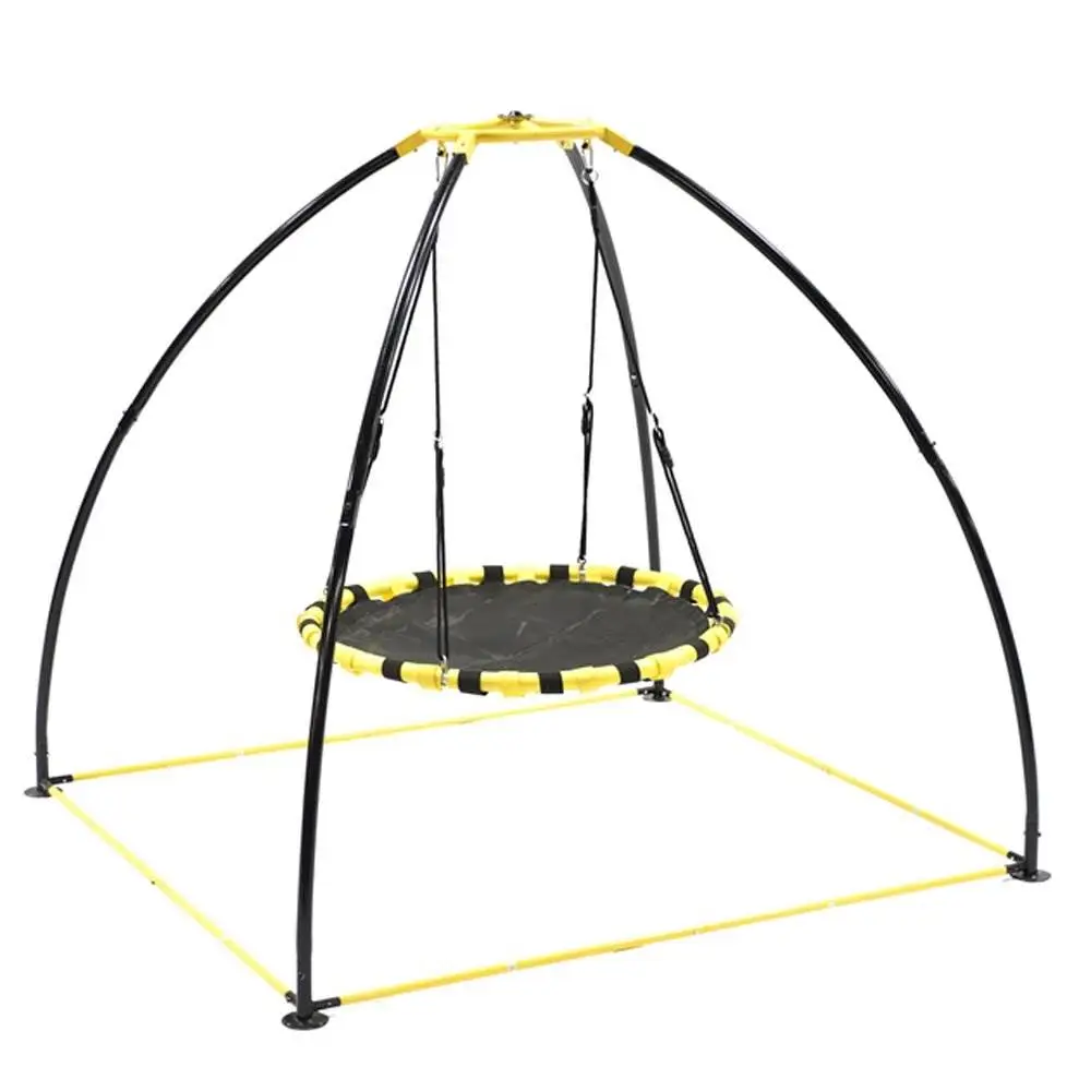 Jumpking JKBK-UFO Backyard 360 Degree Adjustable Height UFO Swing Set, Yellow