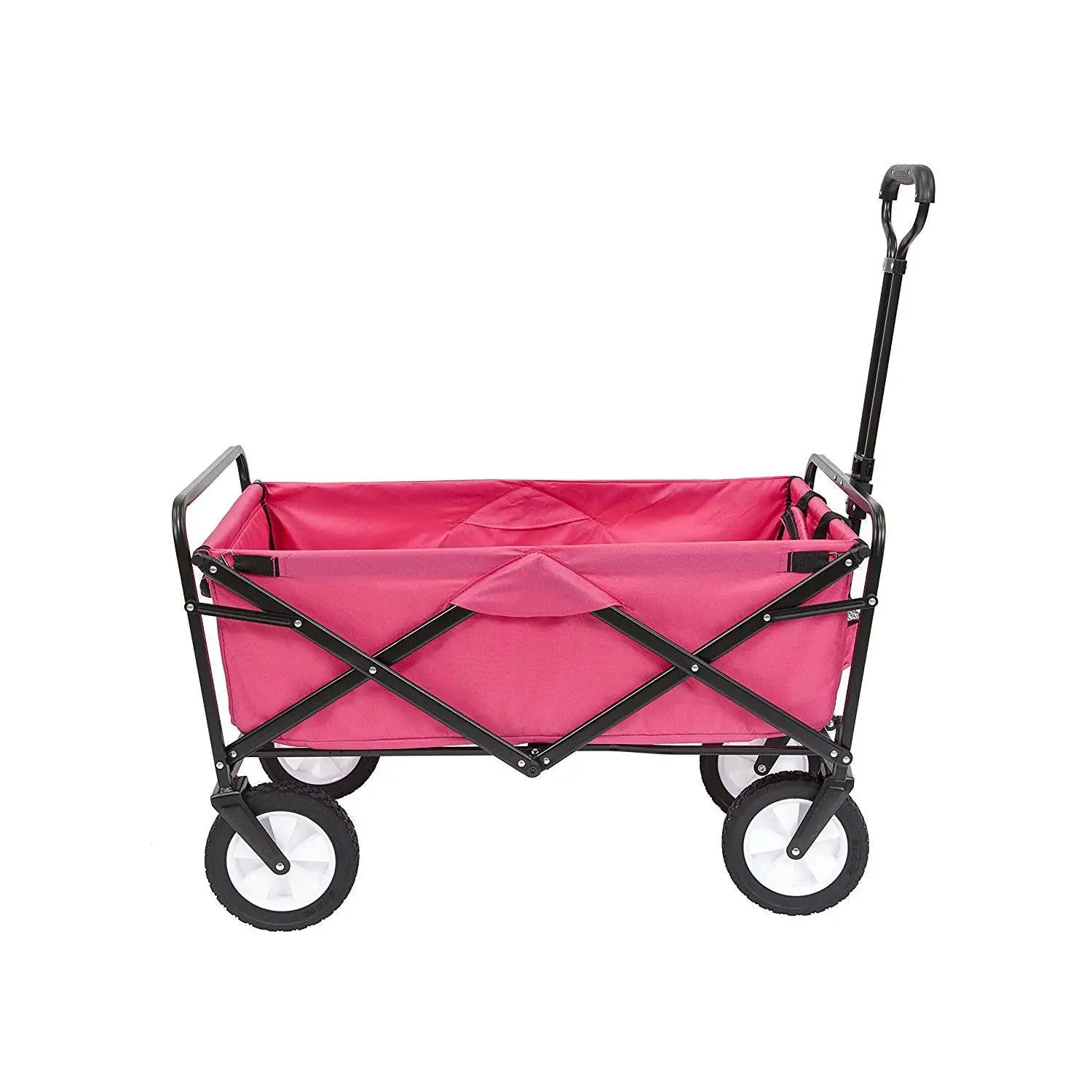 Mac Sports Collapsible Folding Outdoor Utility Garden Camping Wagon Cart, Pink