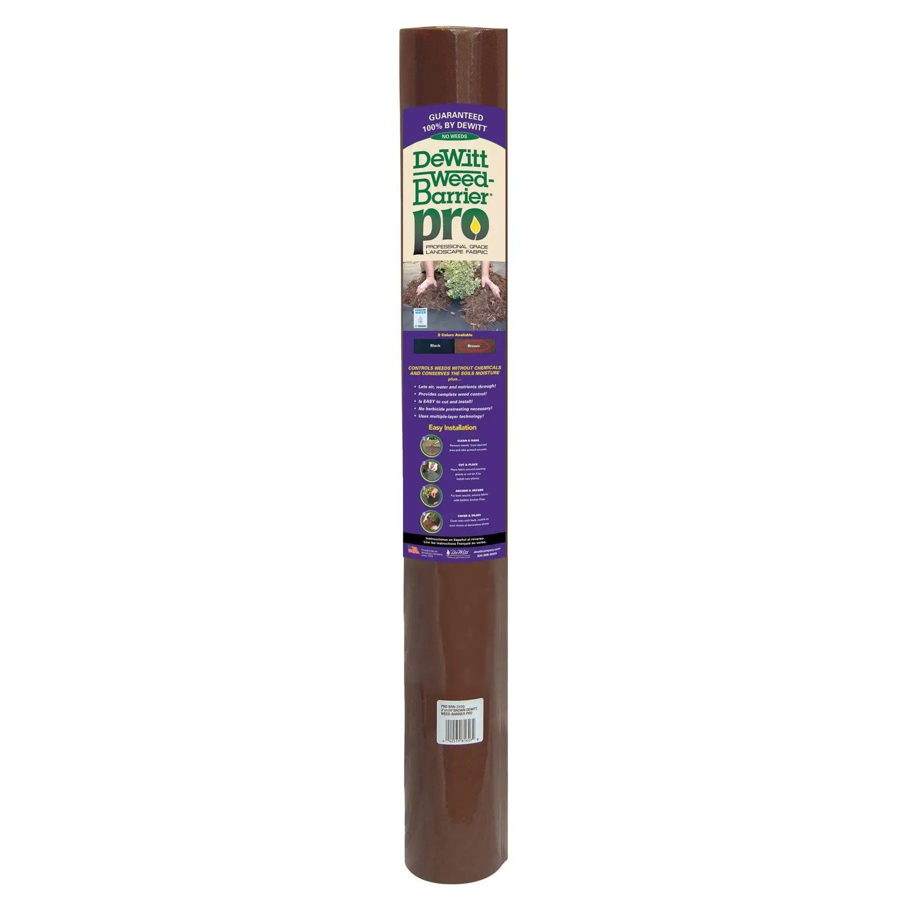 DeWitt Barrier Pro Landscape Fabric in Brown (3 Ounces), 4' x 300' Refill