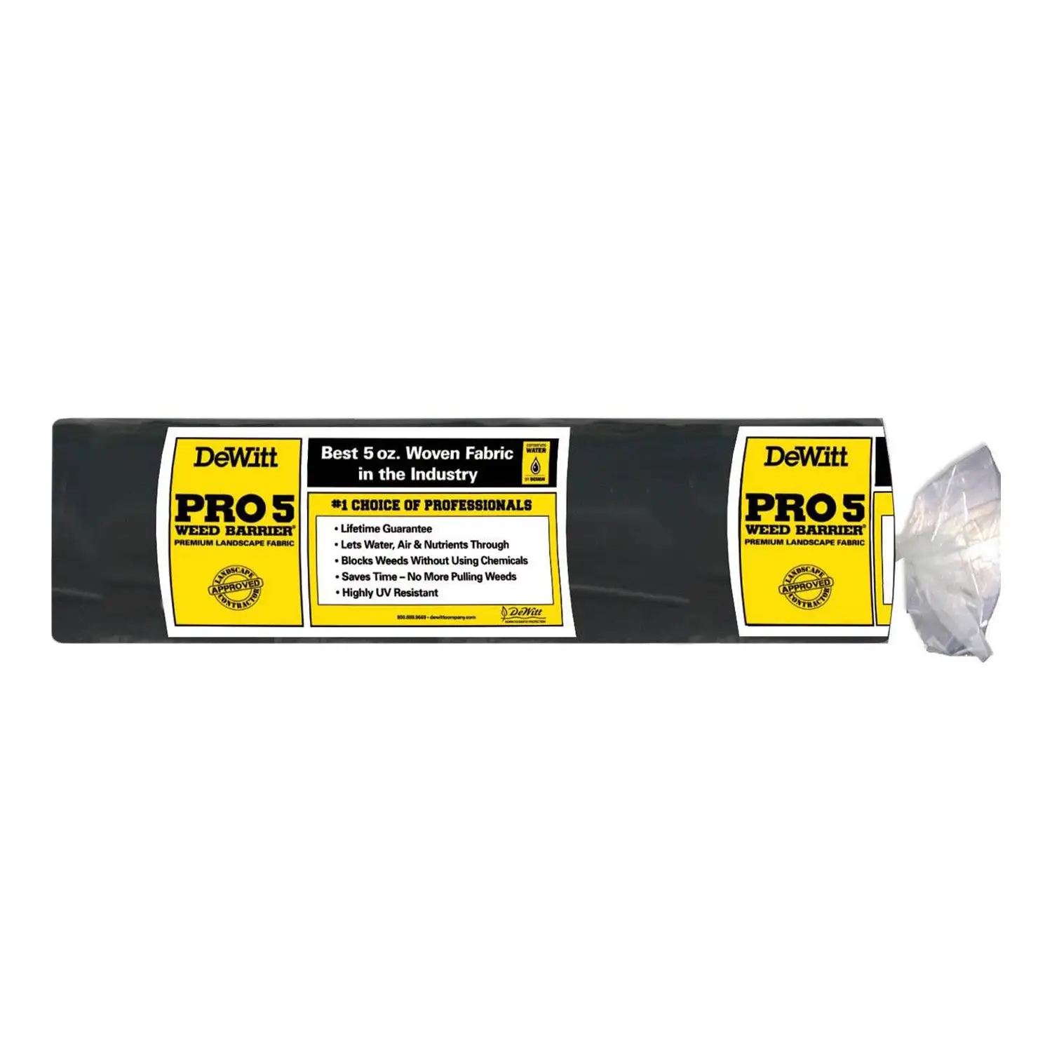 DeWitt P3 Pro 5 Commercial Landscape 5-Oz Weed Barrier Fabric, 3 x 250' (2 Pack)