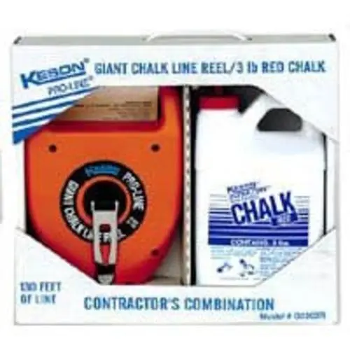 Keson Industries G1303R Chalk Box Giant Red 3 Lb