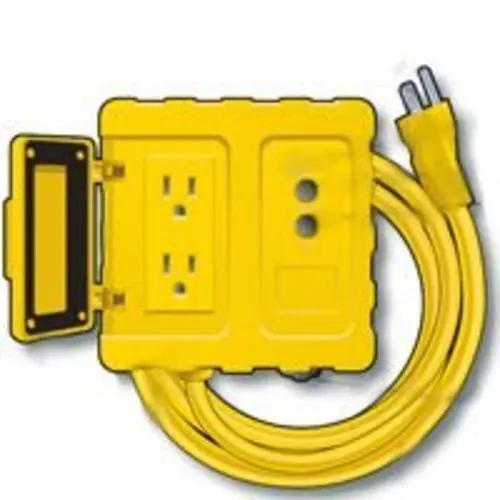 Shock Safe GF200806 GFCI Power Boxe Yellow