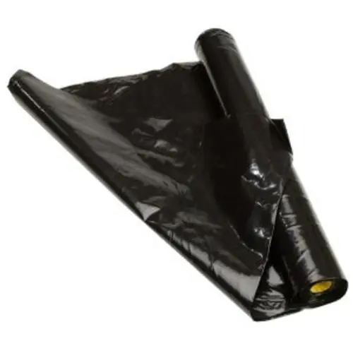 Warp's 6CH10-B 6 Mil Black Plastic Sheeting 10' X 25'