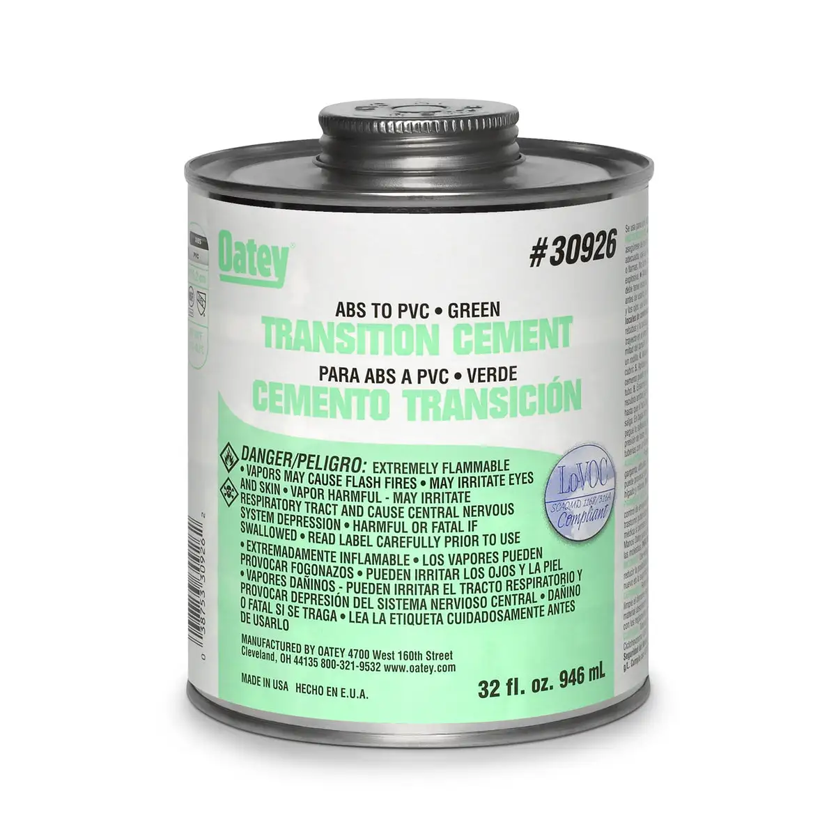 Oatey 30926 ABS To PVC Transition Solvent Cement