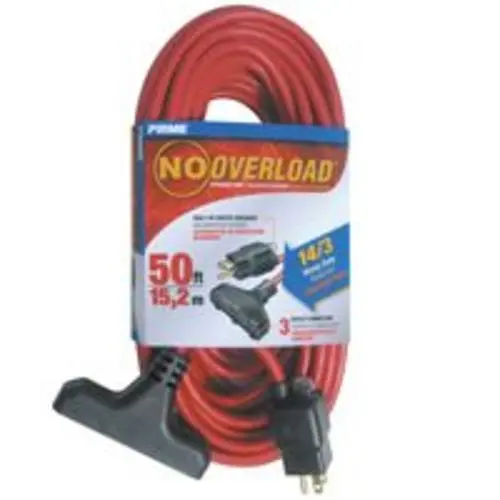 Prime Wire & Cable CB614730 Triple-Tap Outdoor Extension Cord