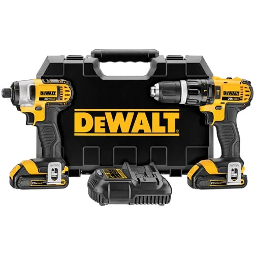 DeWalt DCK285C2 Lithium-Ion Hammer Drill and Impact Combo Kit