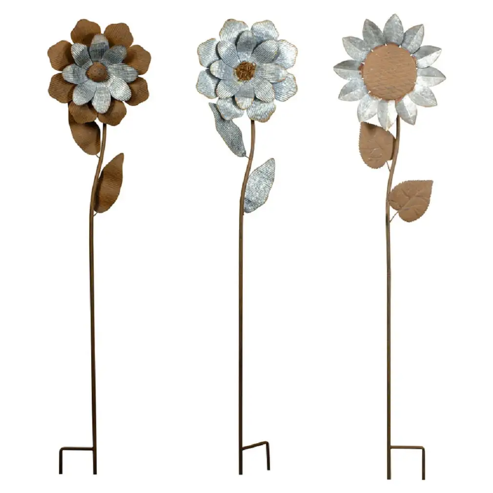 Alpine JUM217A Flower Outdoor Garden Stake