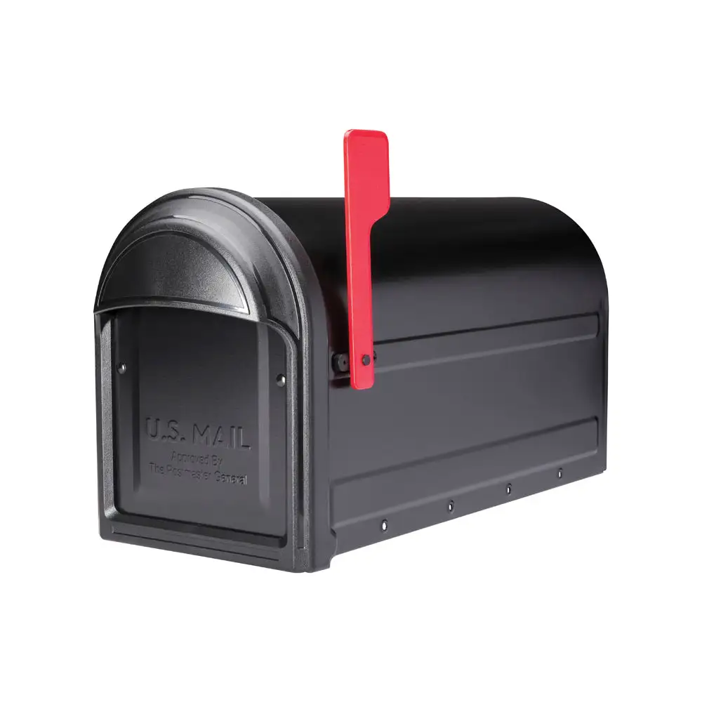 Architectural Mailboxes 7900-1B-R-10 Barrington Post Mounted Mailbox