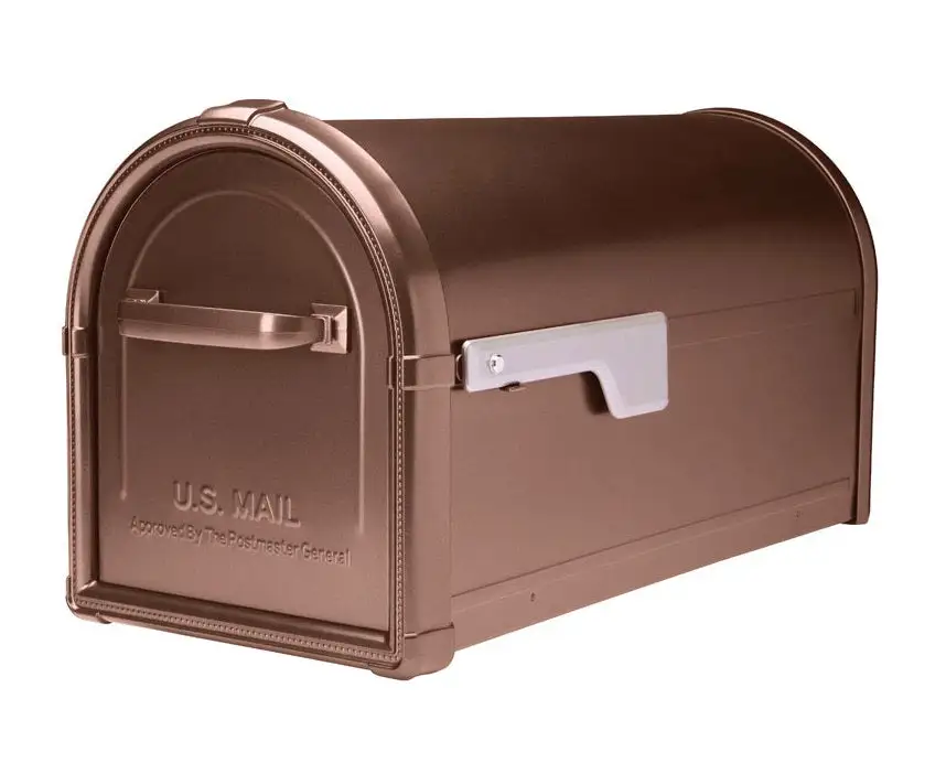 Architectural Mailboxes 5593C-CG-10 Hillsborough Post Mount Mailbox