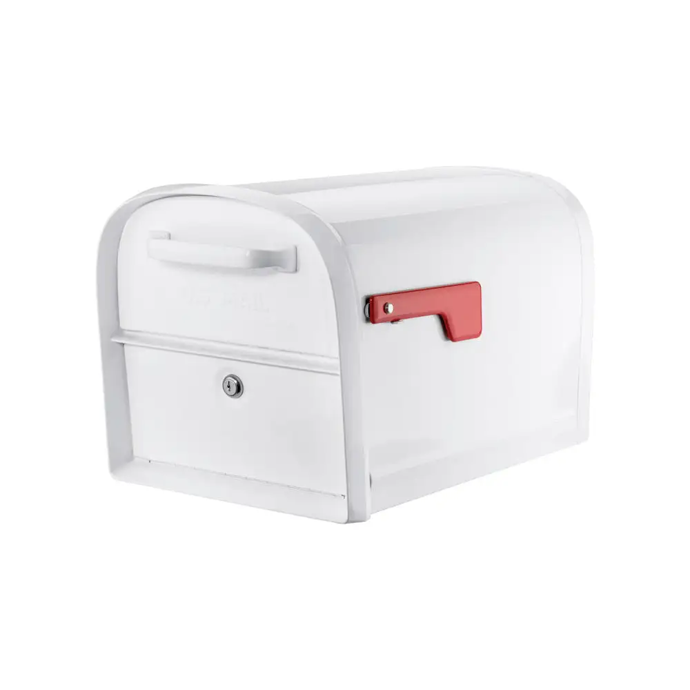 Architectural Mailboxes 6300W-10 Oasis Post Mounted Double Door Mailbox