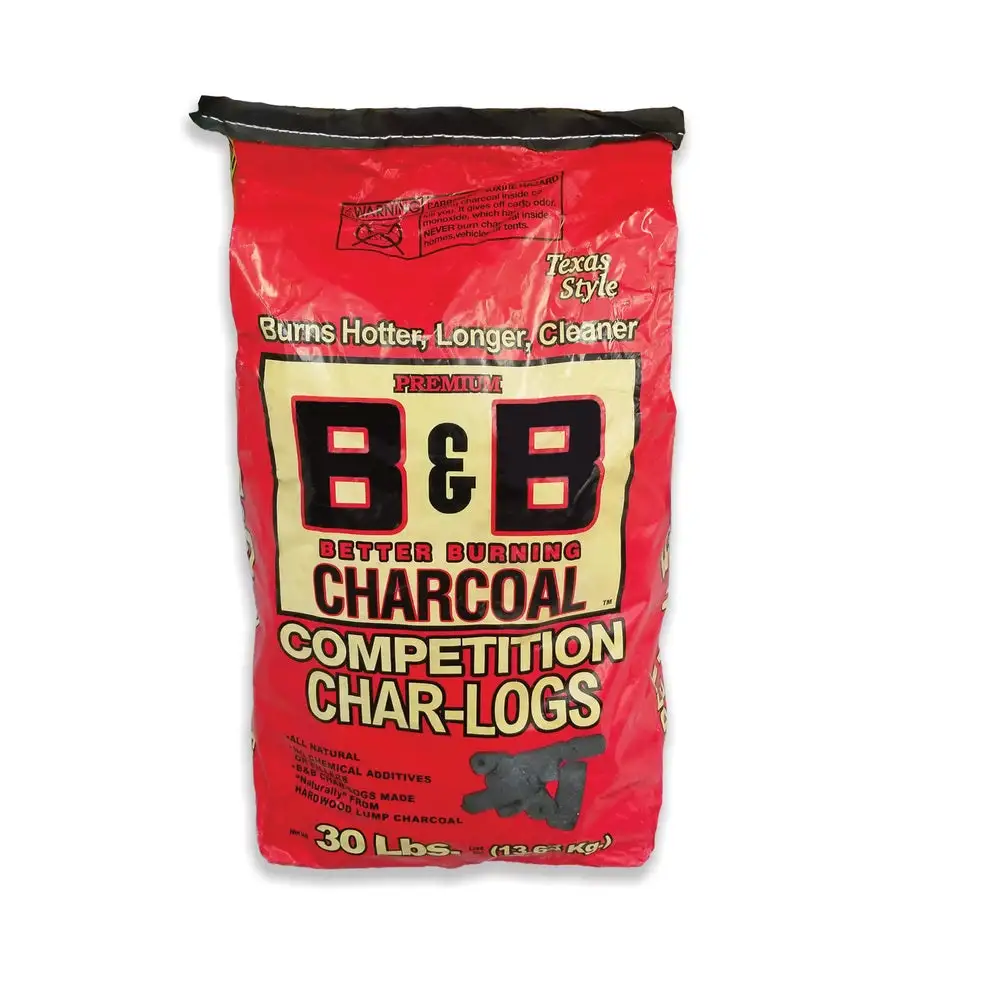 B & B Charcoal 00106 Competition Char-Logs Charcoal Briquettes