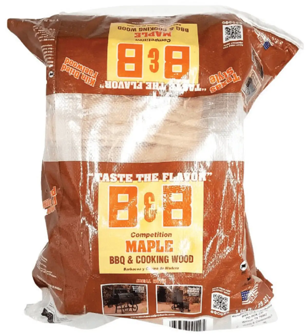 B & B Charcoal 00120 Grill Wood Maple Cooking Logs