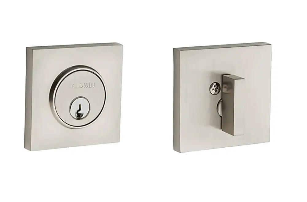 Baldwin 8220003 Contemporary Square Single Cylinder Deadbolt