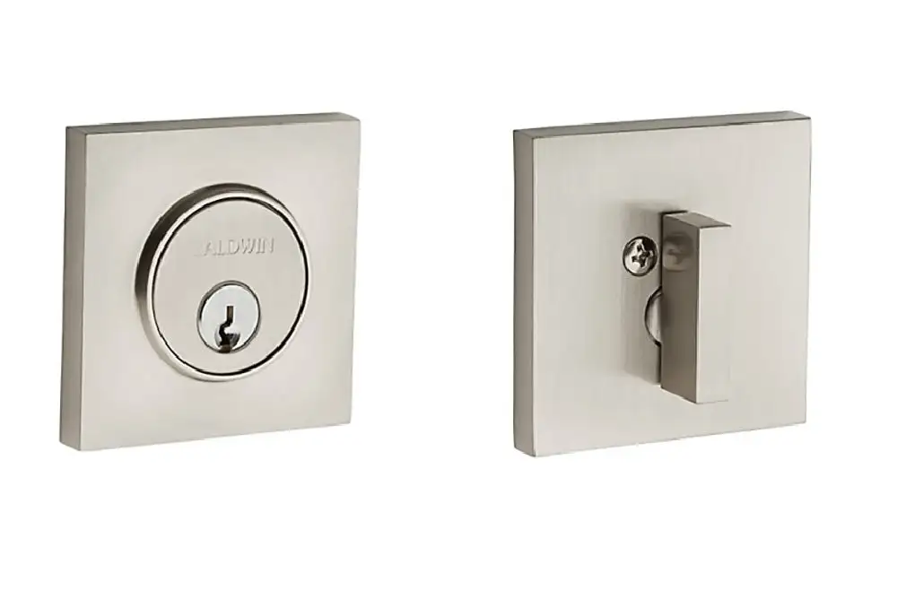 Baldwin 8220150 Contemporary Square Single Cylinder Deadbolt