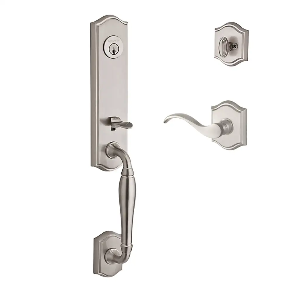 Baldwin New Hampshire Curve Lever with Traditional Arch Rose