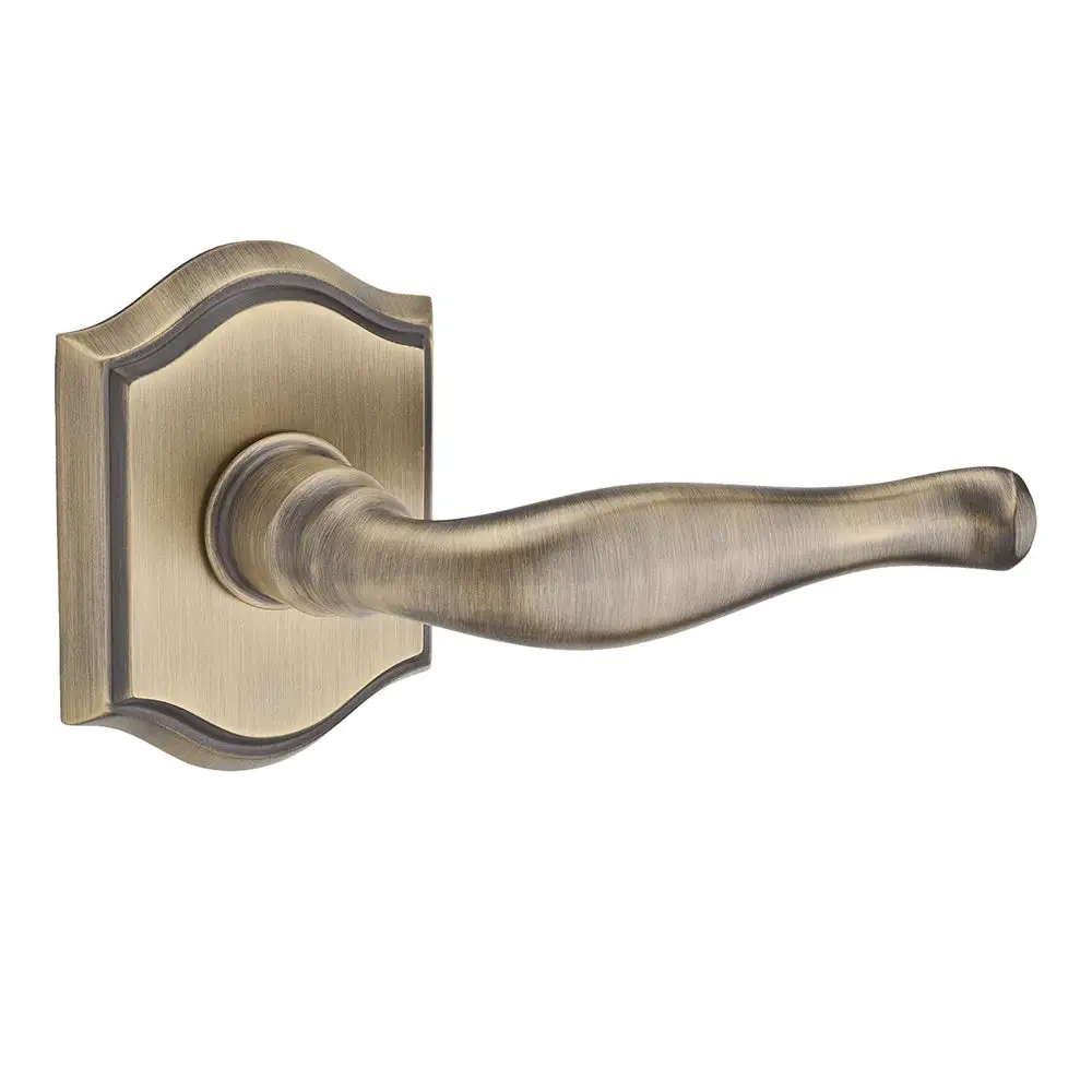 Baldwin Reserve Decorative Bed/Bath Door Lever with Traditional Arch Rose