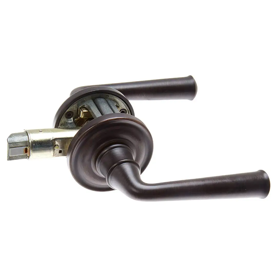 Baldwin Reserve Federal Bed/Bath Door Lever with Traditional Round Rosea