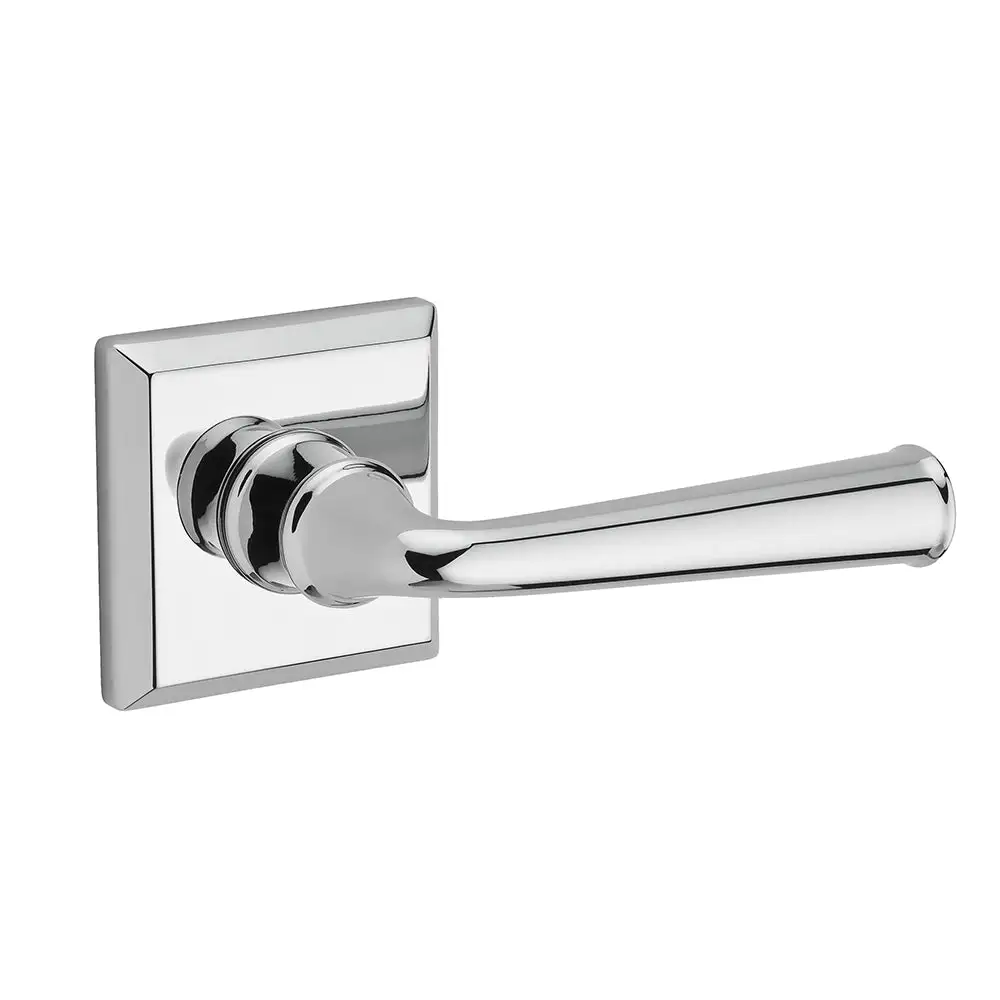 Baldwin Reserve Federal Bed/Bath Door Lever with Traditional Square Rose