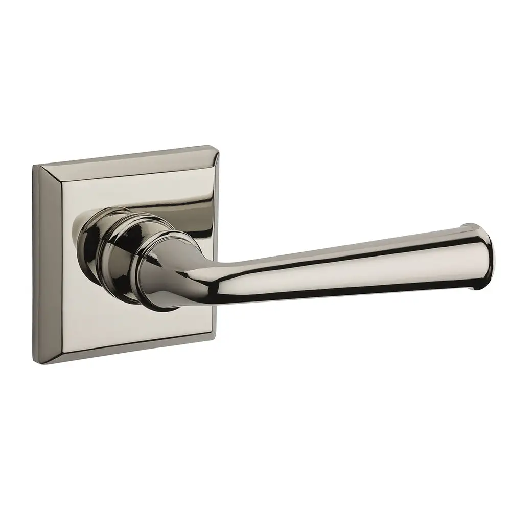 Baldwin Reserve Federal Bed/Bath Door Lever with Traditional Square Rose