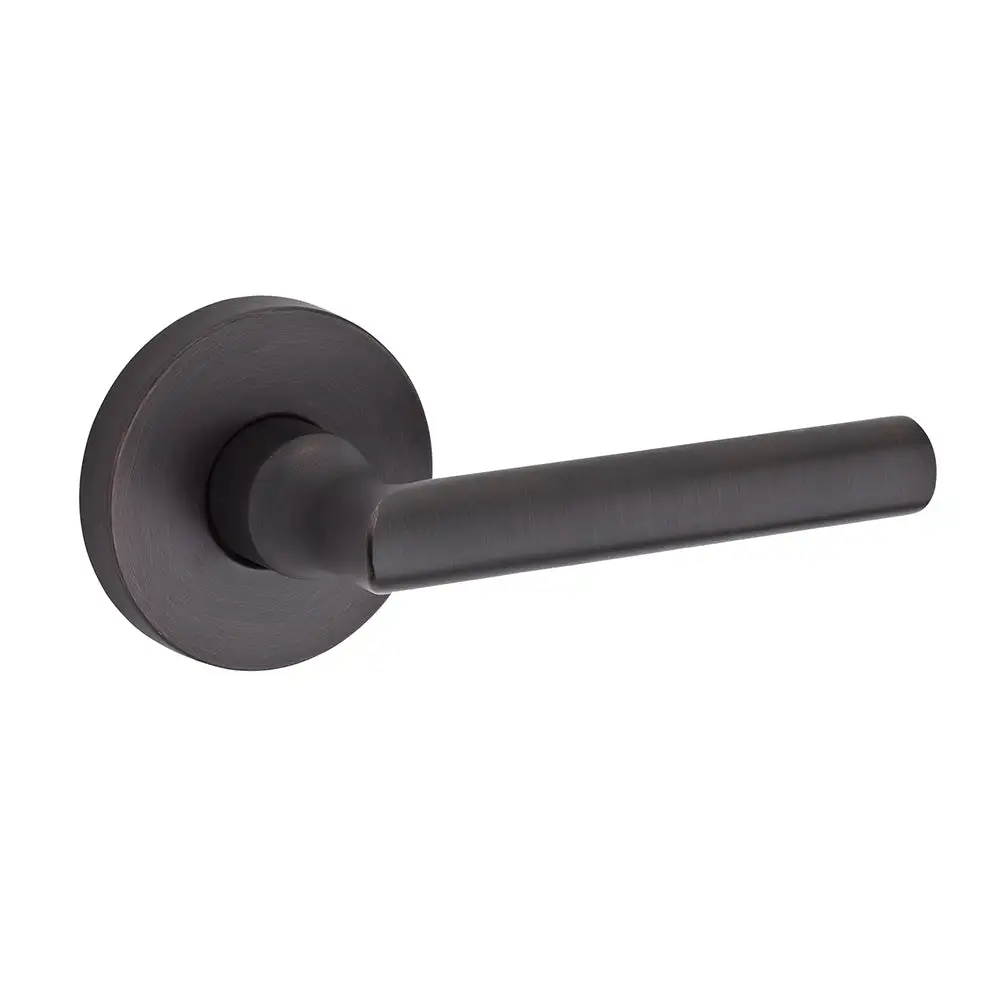 Baldwin Reserve Tube Bed/Bath Door Lever With Contemporary Round Rose