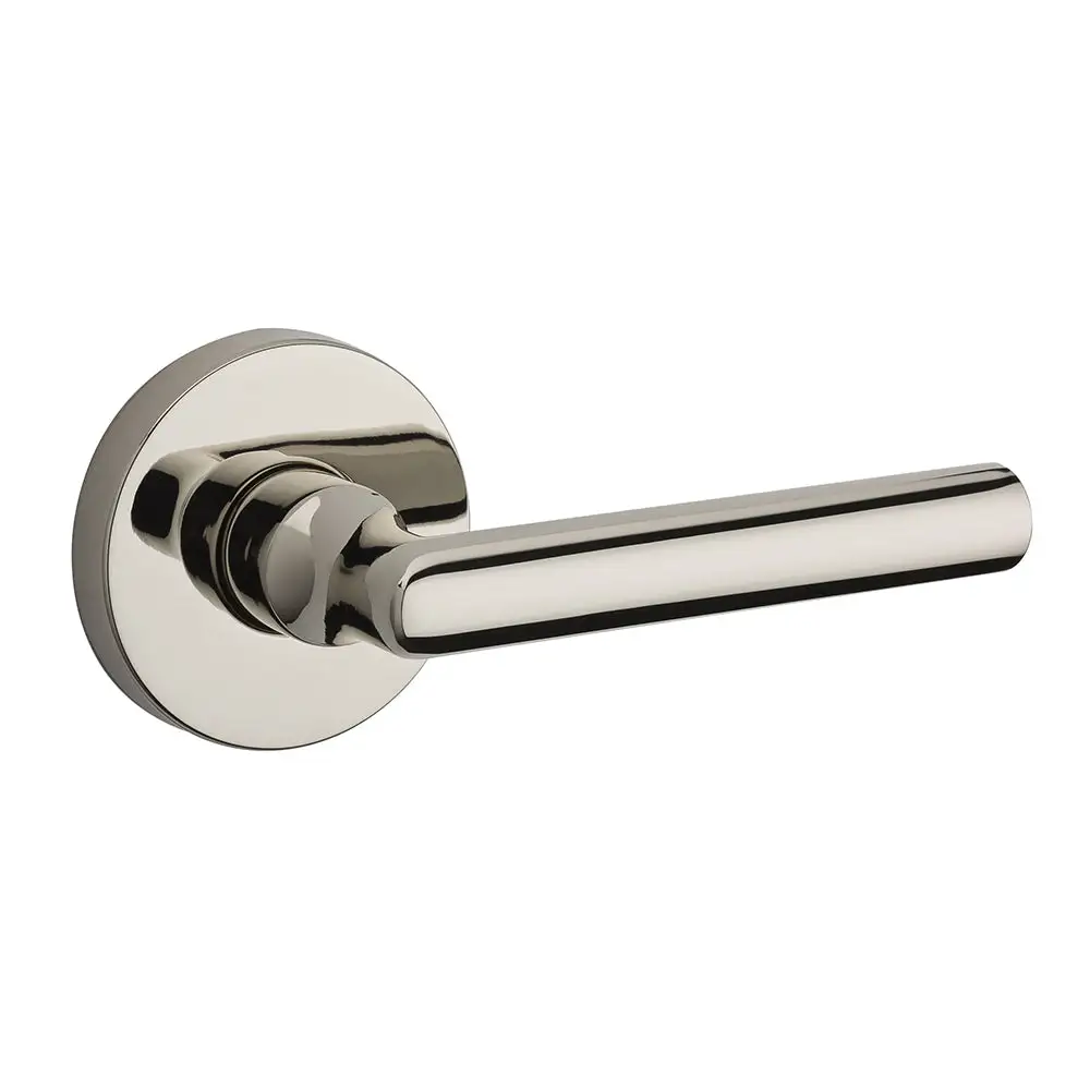 Baldwin Reserve Tube Bed/Bath Door Lever with Contemporary Round Rose