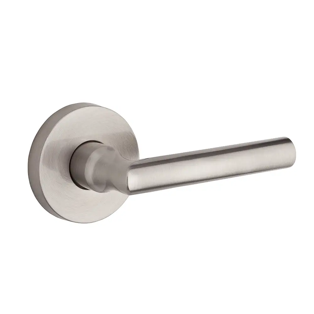 Baldwin Reserve Tube Bed/Bath Door Lever with Contemporary Round Rose