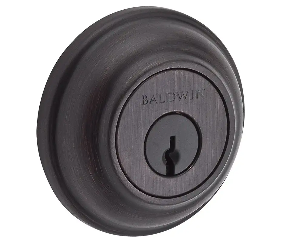 Baldwin SCTRD112 Traditional Round Single Cylinder Deadbolt